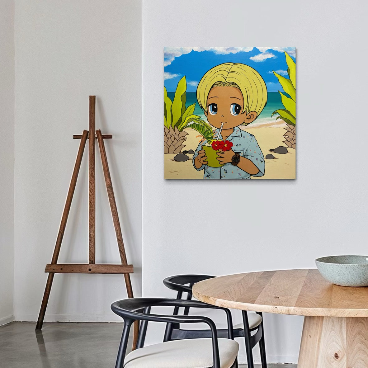 'Beach day' original painting
