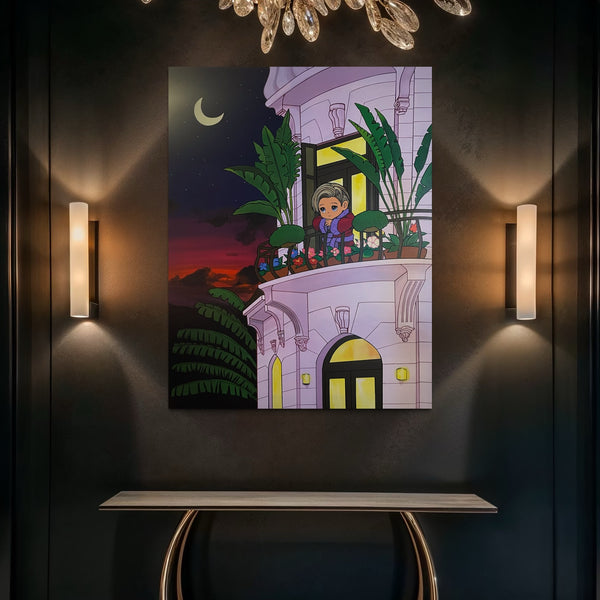 Tropical night original painting