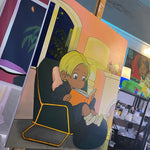 Cozy night (favorite time of the day) Original painting