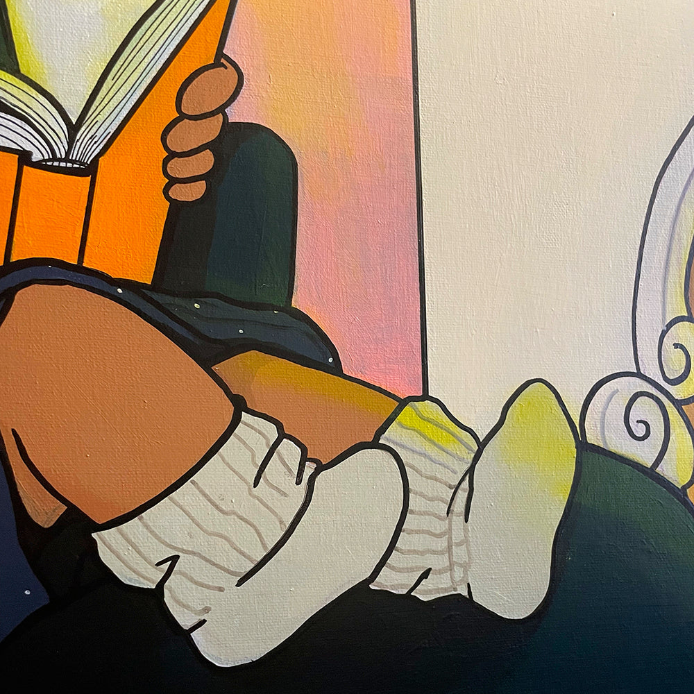 Cozy night (favorite time of the day) Original painting