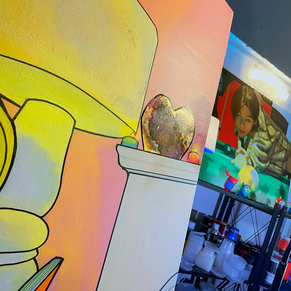 Cozy night (favorite time of the day) Original painting