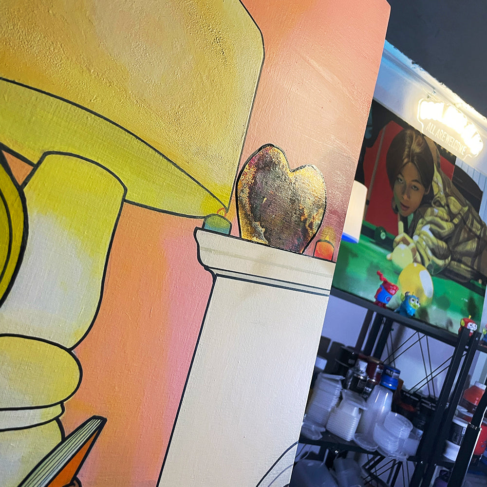 Cozy night (favorite time of the day) Original painting