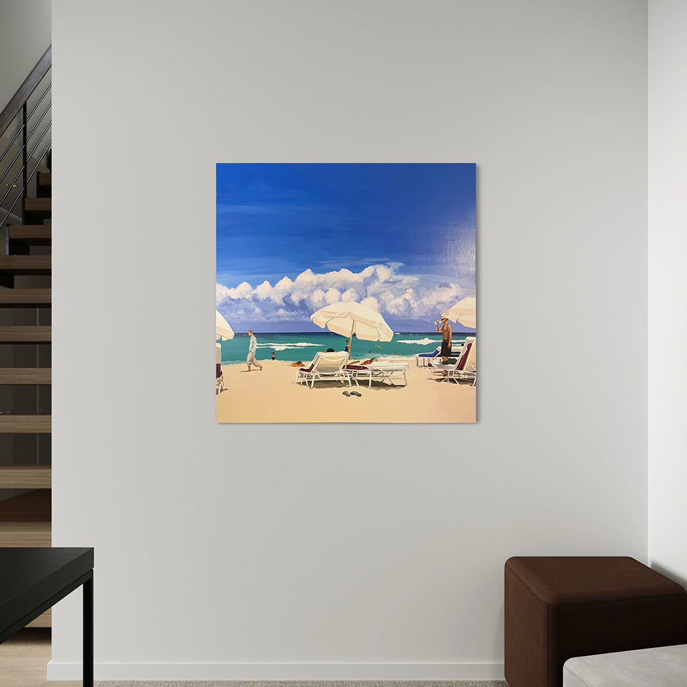 'Clear water beach' original painting