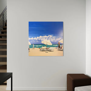 'Clear water beach' original painting