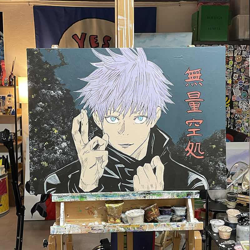 Satoru Gojo(Jujutsu Kaisen) painting by Mina Kwon