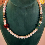 'God is love' pearl necklace