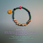 your faovirte Bible verse series ' John 14:27 bracelet '