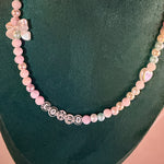 'Loved' glass pearl necklace