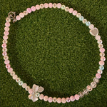 'Loved' glass pearl necklace