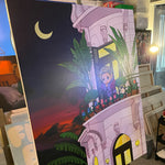 Tropical night original painting