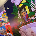 Tropical night original painting