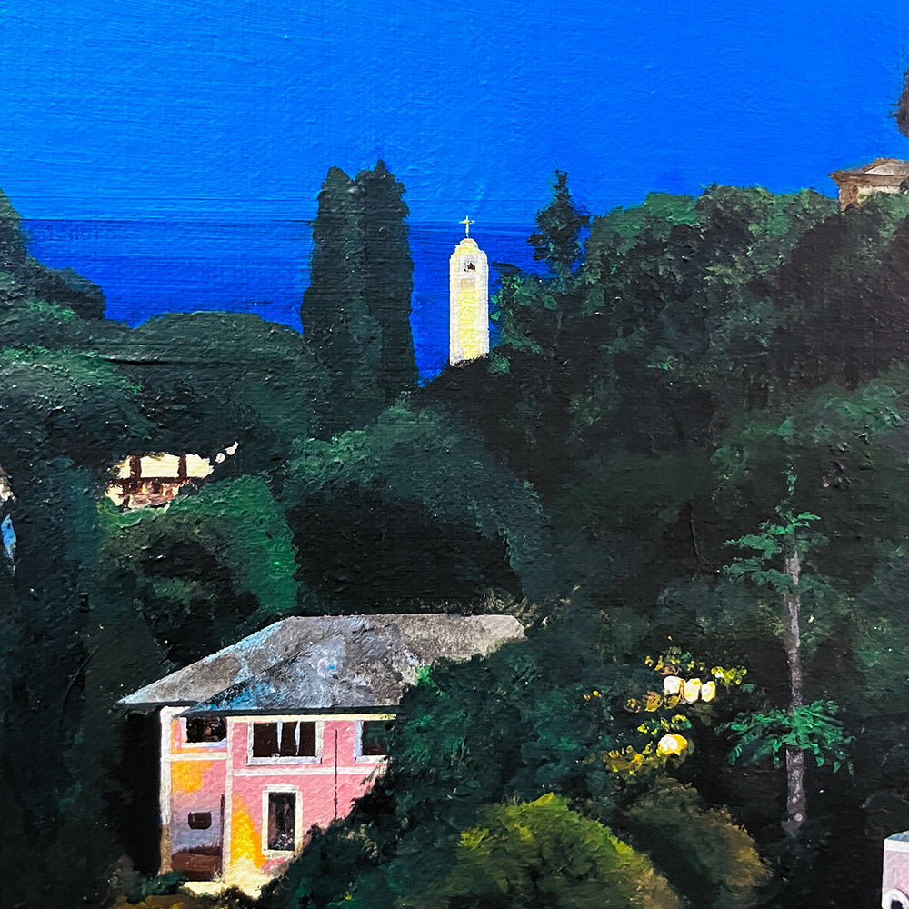 'Portofino night' original painting