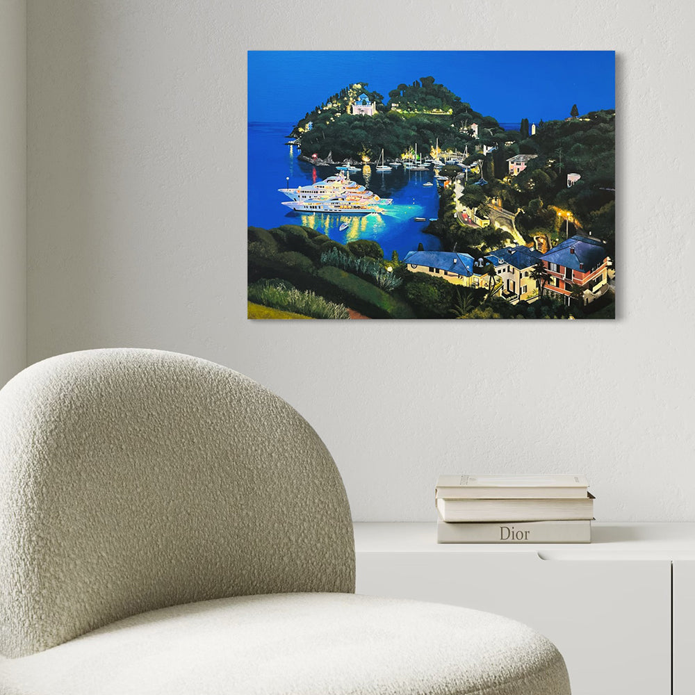 'Portofino night' original painting
