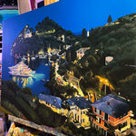 'Portofino night' original painting