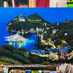 'Portofino night' original painting