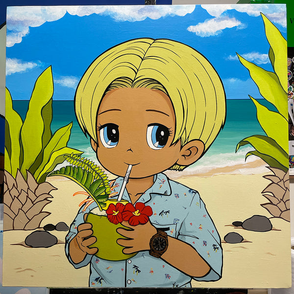 'Beach day' original painting