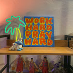 WORK HARD PRAY HARD Canvas print