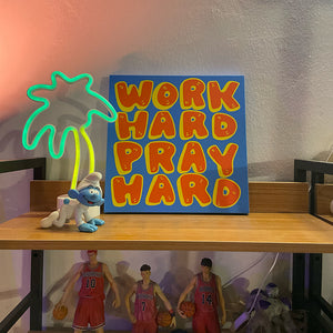 WORK HARD PRAY HARD Canvas print
