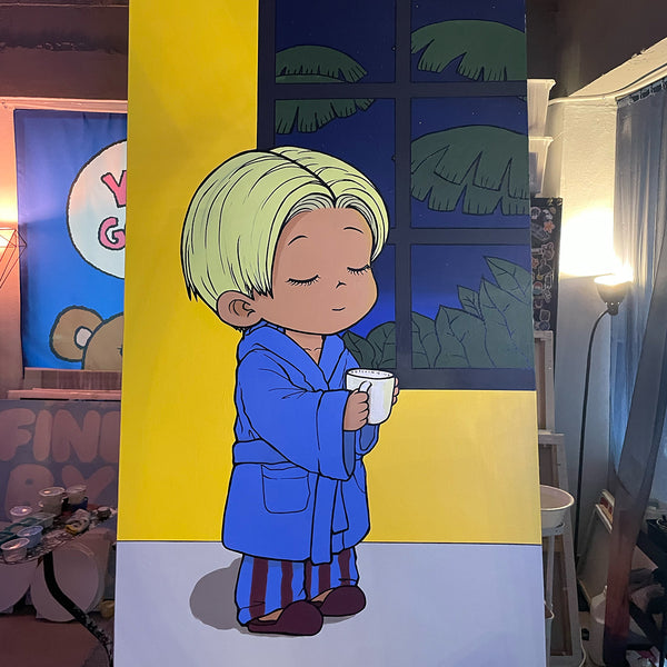 'in a GOOD MOOD (Psalm 16:11) original painting'