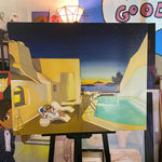 in a GOOD MOOD (Santorini night) original painting