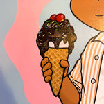 'Sunday(Sundae) blessings' painting