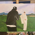 'A BEAUTIFUL MOMENT'(the Biebers) ORIGINAL PAINTING