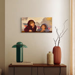 TWO ANGELS WITH HOODIES limited edition canvas [edition of 50]