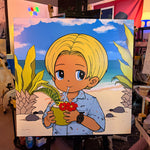 'Beach day' original painting
