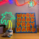WORK HARD PRAY HARD Canvas print