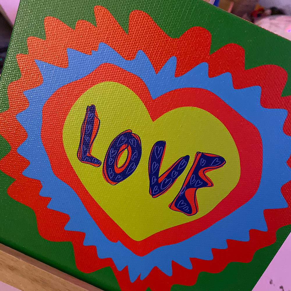 'LOVE' PRINT CANVAS LIMITED EDITION OF 15