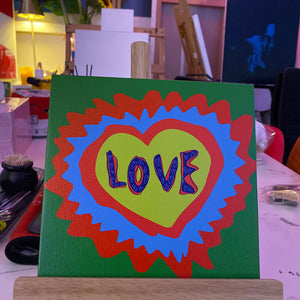 'LOVE' PRINT CANVAS LIMITED EDITION OF 15